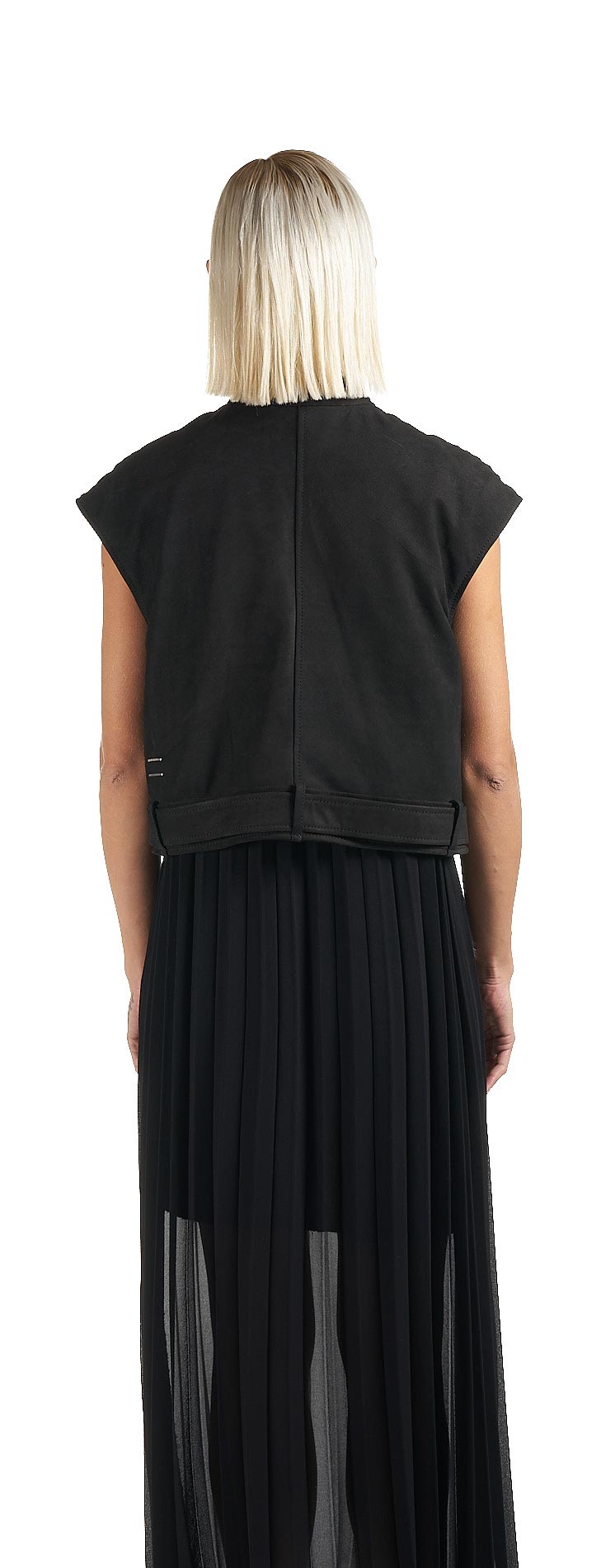 DANIELE BASTA LEATHER AND SILVER JACKET 